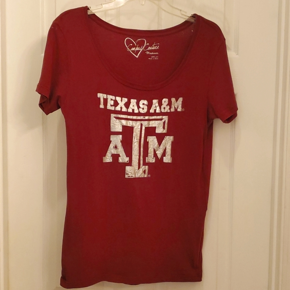 NWOT Campus Couture Texas A & M Tshirt Medium